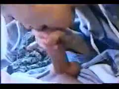 Handjob while driving and careless orall service from a gorgeous girlfriend with golden hair